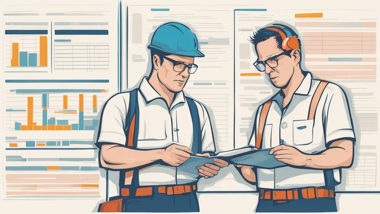 operators looking at a huge maintenance schedule