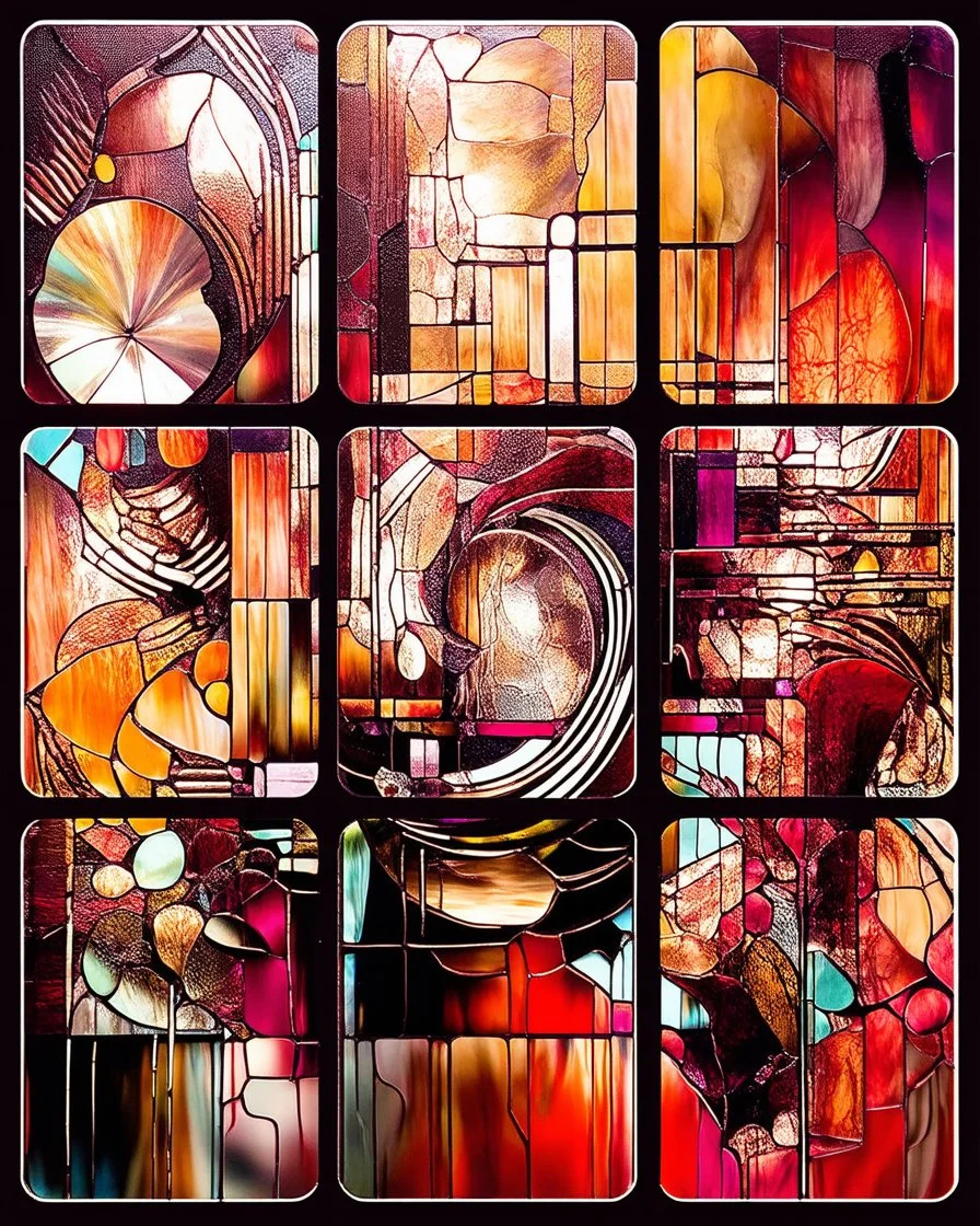 STAINED GLASS, Contemporary art.