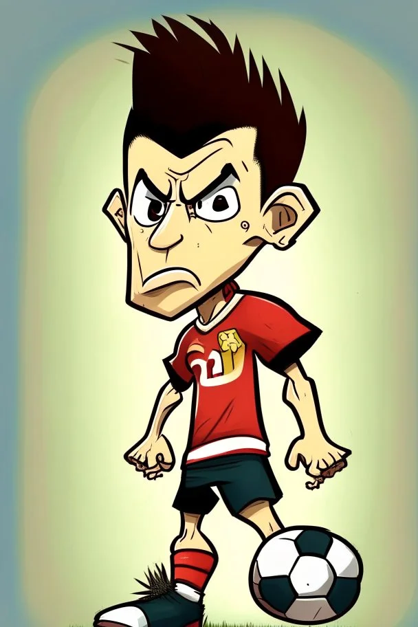 Yuan Wesa Footballer cartoon 2d