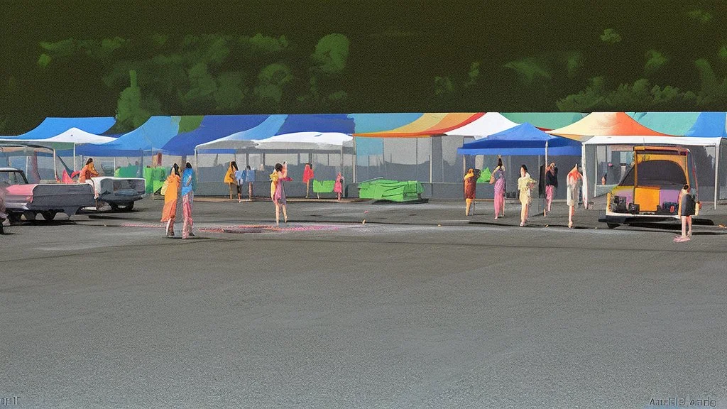 party on parking lot by Andrea del sarto