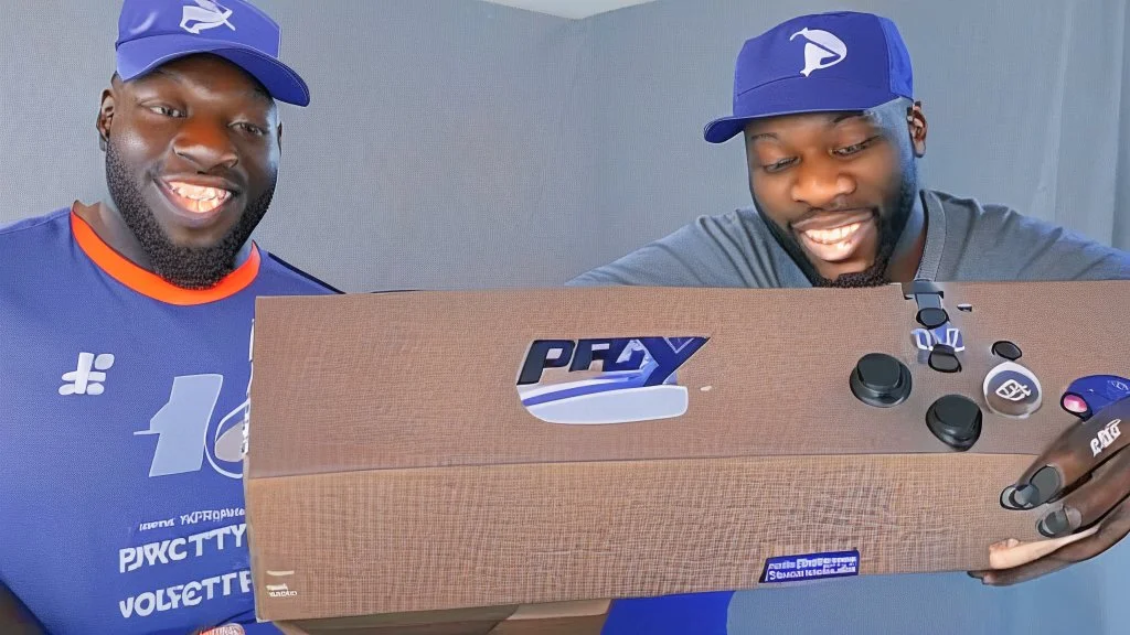 Tyrone takes playstation5 controller from fedex delivery