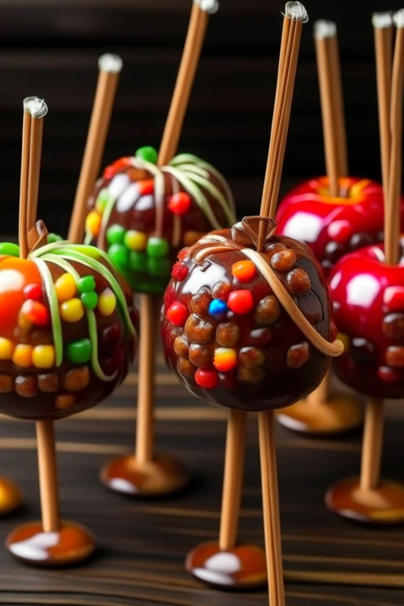 caned candy apples