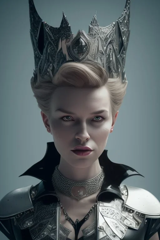 Hannah Waddingham, Rebecca Welton, as evil queen in black leather, busty, cleavage, dominatrix, curvy, angry, stern look. unreal 5, octane render, cinema4d, dynamic lighting, dramatic lighting, 4k, redshift render, highly detailed, hyper realistic,anthropomorphic black wolf long