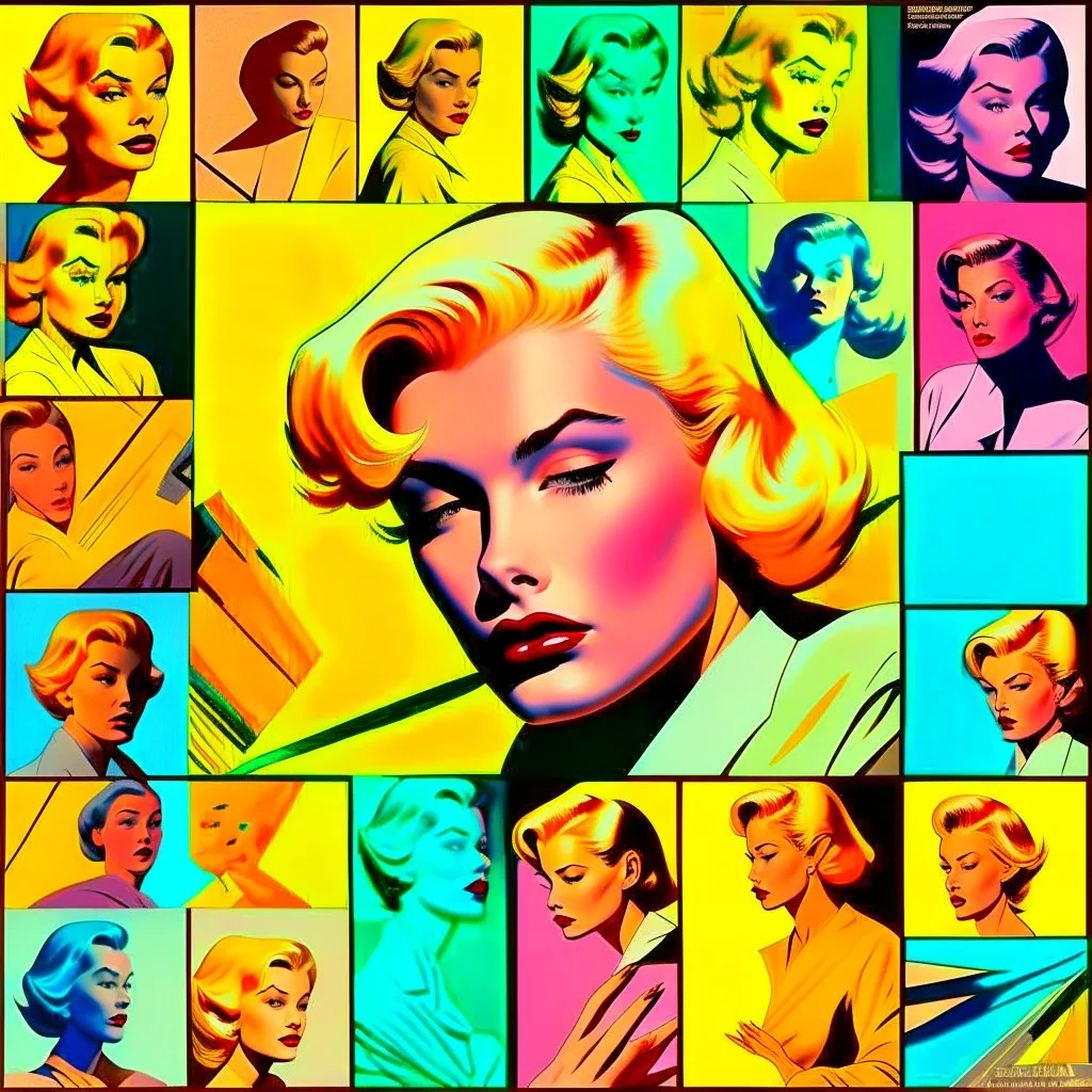 (Masterpiece1:7), award-winning, highest quality, in the styles of Nick Knight and Viviane Sassen,.Subject: Comic Book Time Lapse vintage photos glued into a comic book arranged in panels of the same (Hyperrealistic:1.5) woman, in the top left panel the woman is a young, slender and attractive, then as she ages she gets sadder, more depressed and and becomes obese Hyperrealistic, surreal, Fujifilm XT3, Fujifilm Velvia 50 film