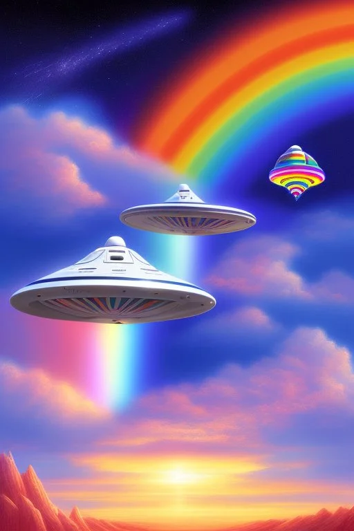 intergalactic ufo rainbow