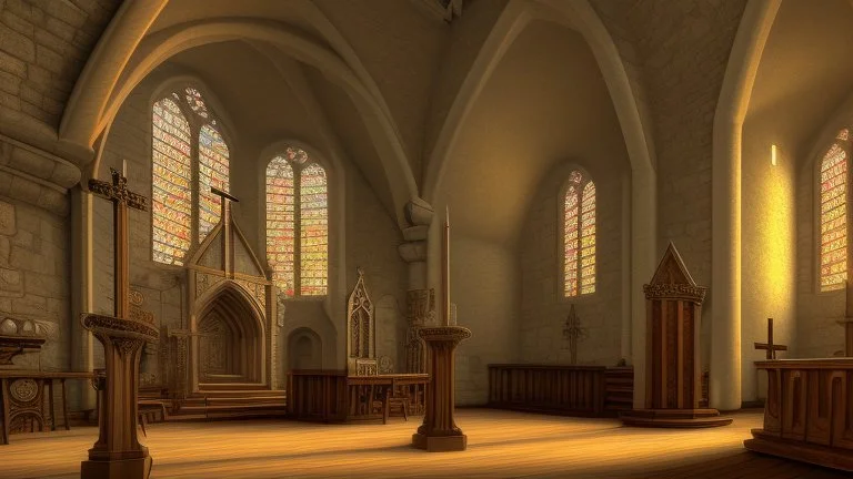 medieval church interior