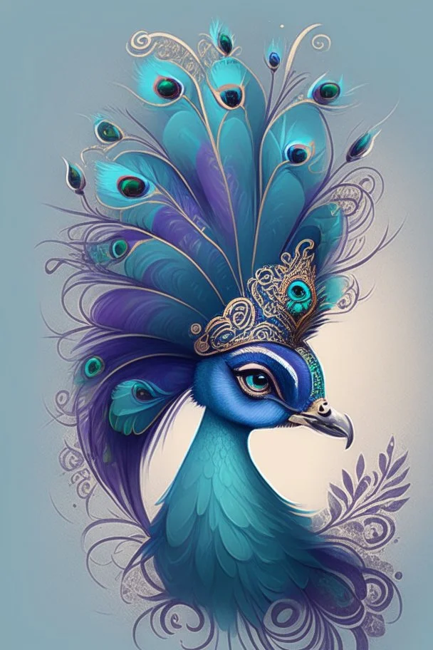 peacock avatar illustration