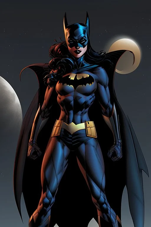 batgirl under a moonlight jim lee style