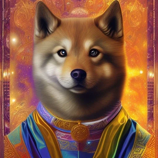 3rd eye doge happy in heaven