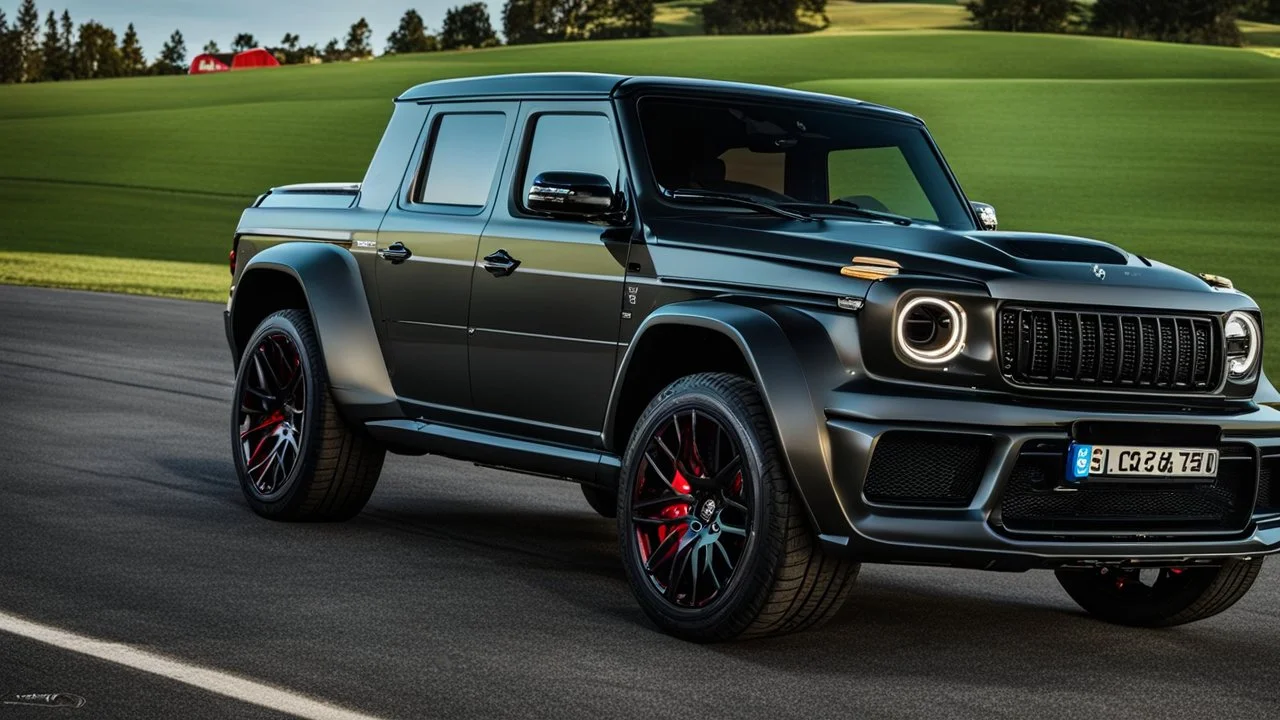 Dodge Challenger SRT Hellcat And G-class (Fusion), Super Detailed, desktop wallpaper, 4K