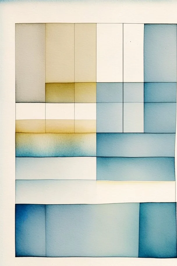Abstract watercolour painting in the style of Agnes Martin