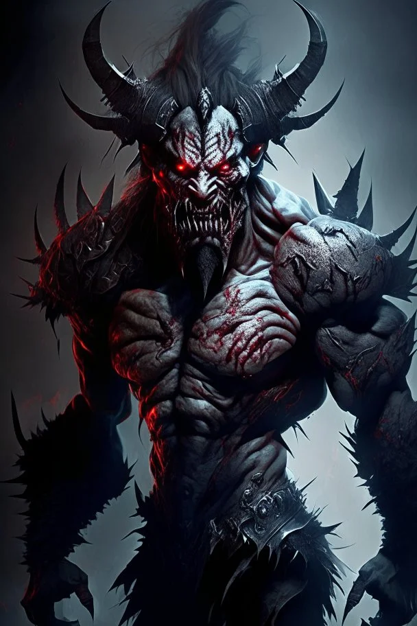 humanoid monster demon brutal beast warrior