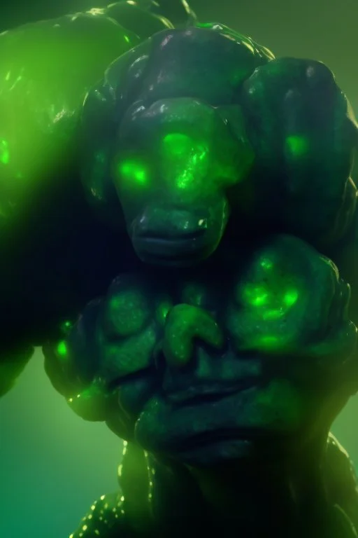 mutated green stone golem