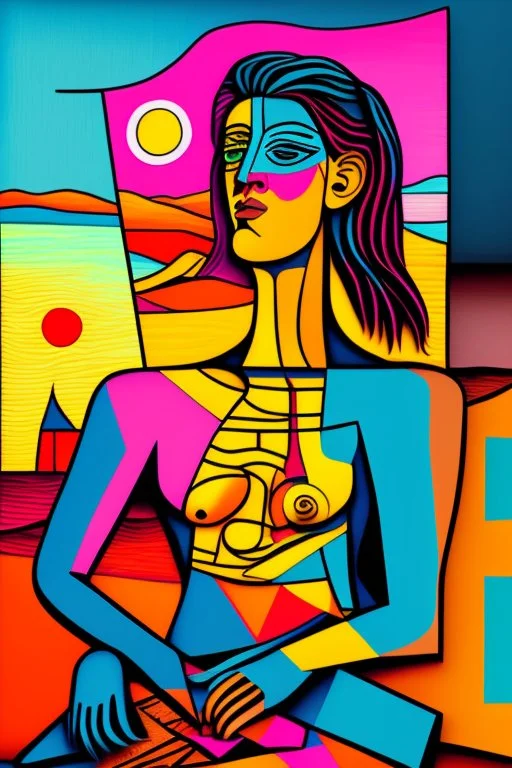 sunset picasso