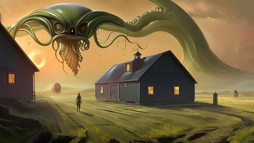 a couple witnesses lovecraftian alien overlords attack farmhouses