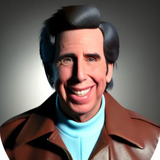 Fonz henrY winkler Happy days greaser thumbs up with black hair