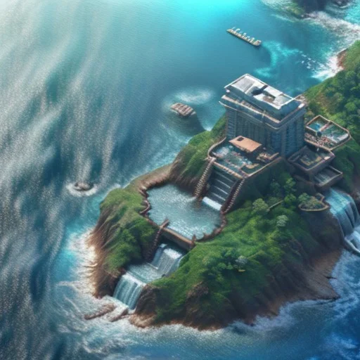 The Isometric Glass Tall Box Mini Model Little Real Island Mixed Water Fall Under Ocean Sunshine Summer Background Blue Sea, The Last Of Us / Avatar, Octane Render / ZBrush, Cinematic, IMAX Film, Nikon D750, 16K, Autostereoscopy, Anthropomorphic, Golden Ratio, Geometry, Symmetric, Depth Of Field, Highly Detailed, Ultra Realistic, Beautiful Lighting, Halfrear Lighting, Soft Light, Candoluminescence, Cast Shadow, Reflective, Glow, Translucent, Normal Map, Carbonated --testp