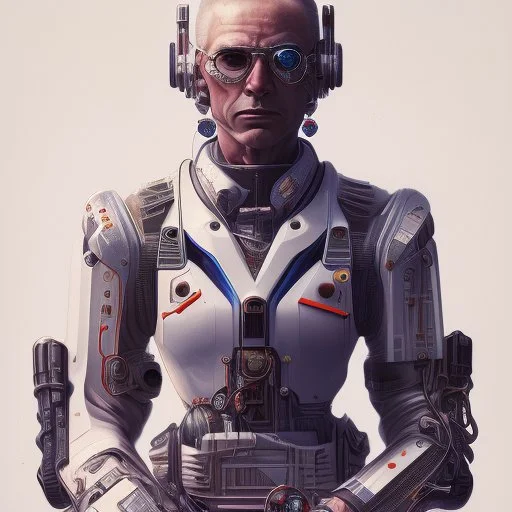 portrait dream of cyber gunslinger by james jean