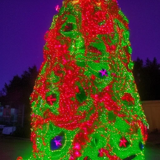 Weihnachtsbaum von dahli grelle farben