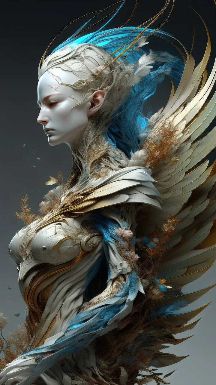 "3D HR Complex Unique and Beautiful Angel , 2 a breathtaking frontier fantasy artwork by Android Jones, Jean Baptiste monge, Alberto Seveso, Erin Hanson, Jeremy Mann. Minimalist highly detailed and complex professional_photography, masterpieces, 8k resolution concept art, Artstation, tricolor, Unreal Engine 5, cgsociety" Highly detailed ArtStation Concept Art Clear Focus Smooth cinematic 4K epic Details Serious Stoic ARTgerm AN's mature art. Busch painting style