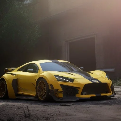 photo of a ultra realistic modified sport car,new wraps, cutaways, rims, sunny, springs, cinematic lighting, studio lighting, 4k, hyper realistic, focused, landscape, extreme details, unreal engine 5, cinematic, masterpiece