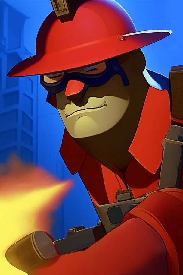 Red TF2 engineer killing blue spies