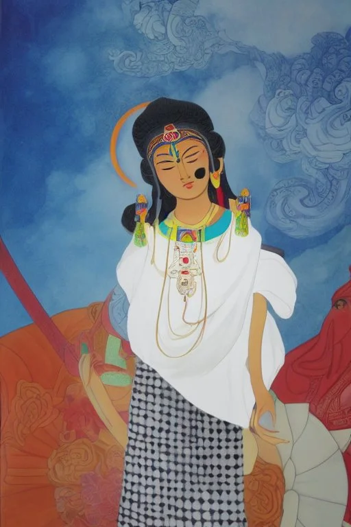 Tibetan goddess in a modern style