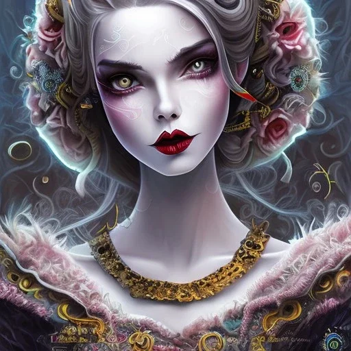 extrem tim burton style of the evil stepsisters, sharp focus, beautiful eyes