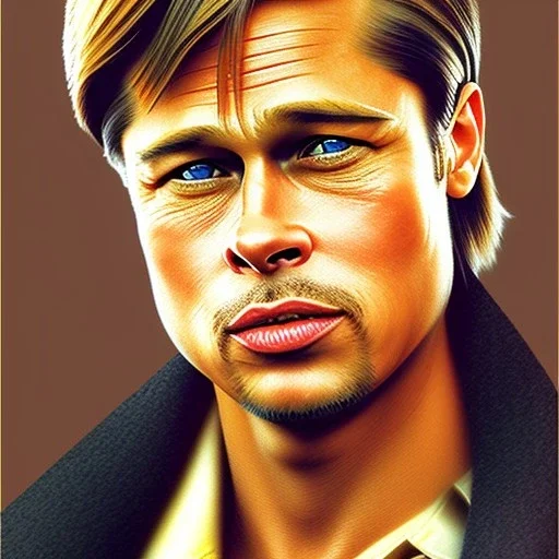 Brad pitt, cross-eyed