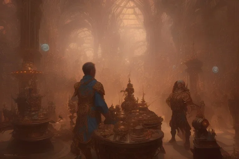 the great bazaar, fantasy art by donato giancola, craig mullins, digital art, trending on artstation