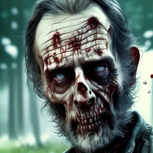 Ultra realistic "walking dead" zombie. epic, highly detailed, unreal engine 5, god rays, ray tracing, RTX, photo realistic lighting, ultra detail, volumetric lighting, 3d, finely drawn, high definition, high resolution.