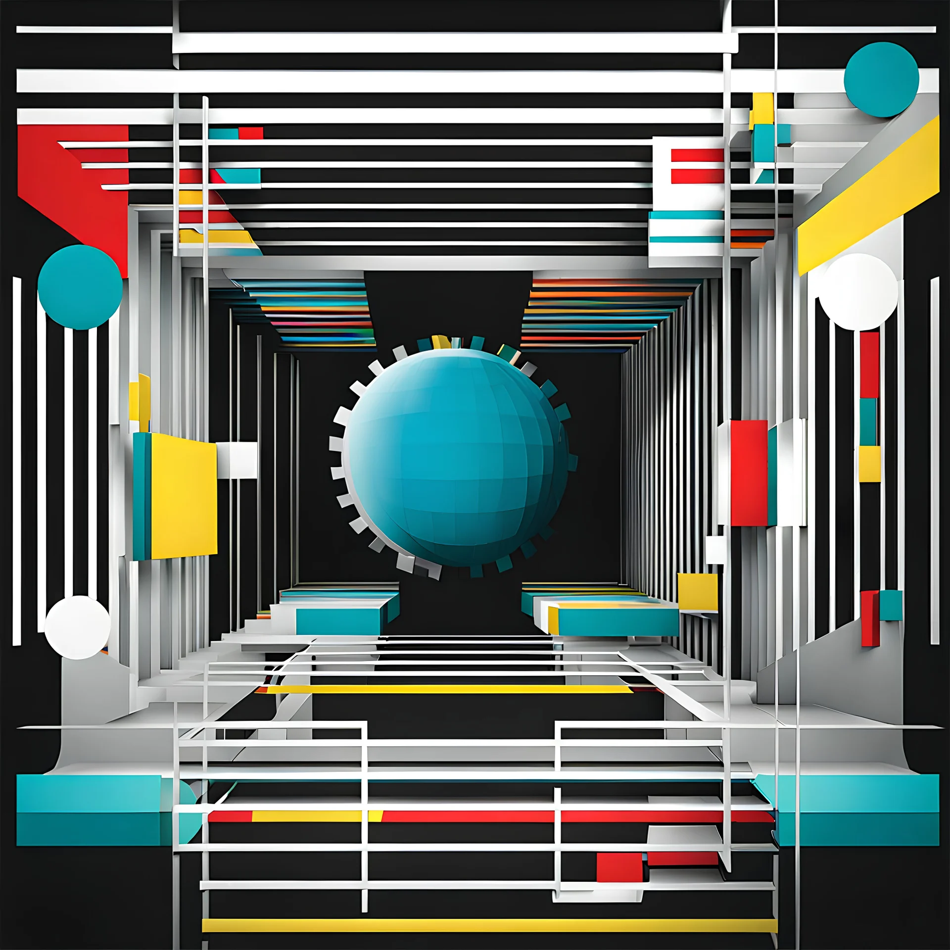 a abstract Swiss Graphic Design art work