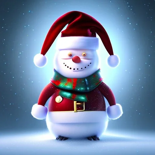 Cute Christmasy character, magnificent, majestic, Realistic photography, incredibly detailed, ultra high resolution, 8k, complex 3d render, cinema 4d.