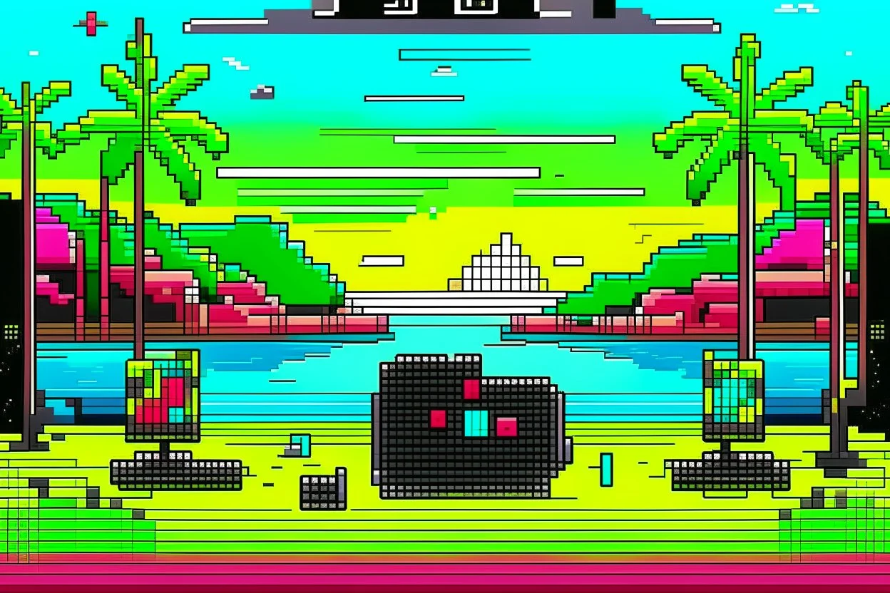 ALBUM COVER - 8BIT IBIZA TECHNO RAVER