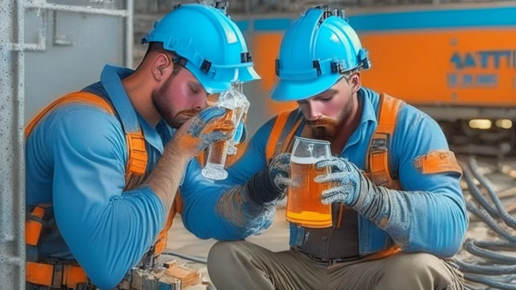 AT&T on-site technician drinking and getting drunk while on the job