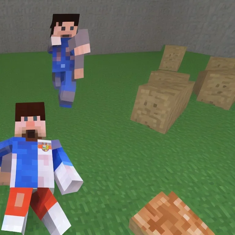 Lionel Messi in Minecraft