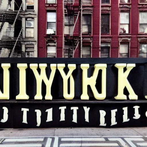 new york lettering