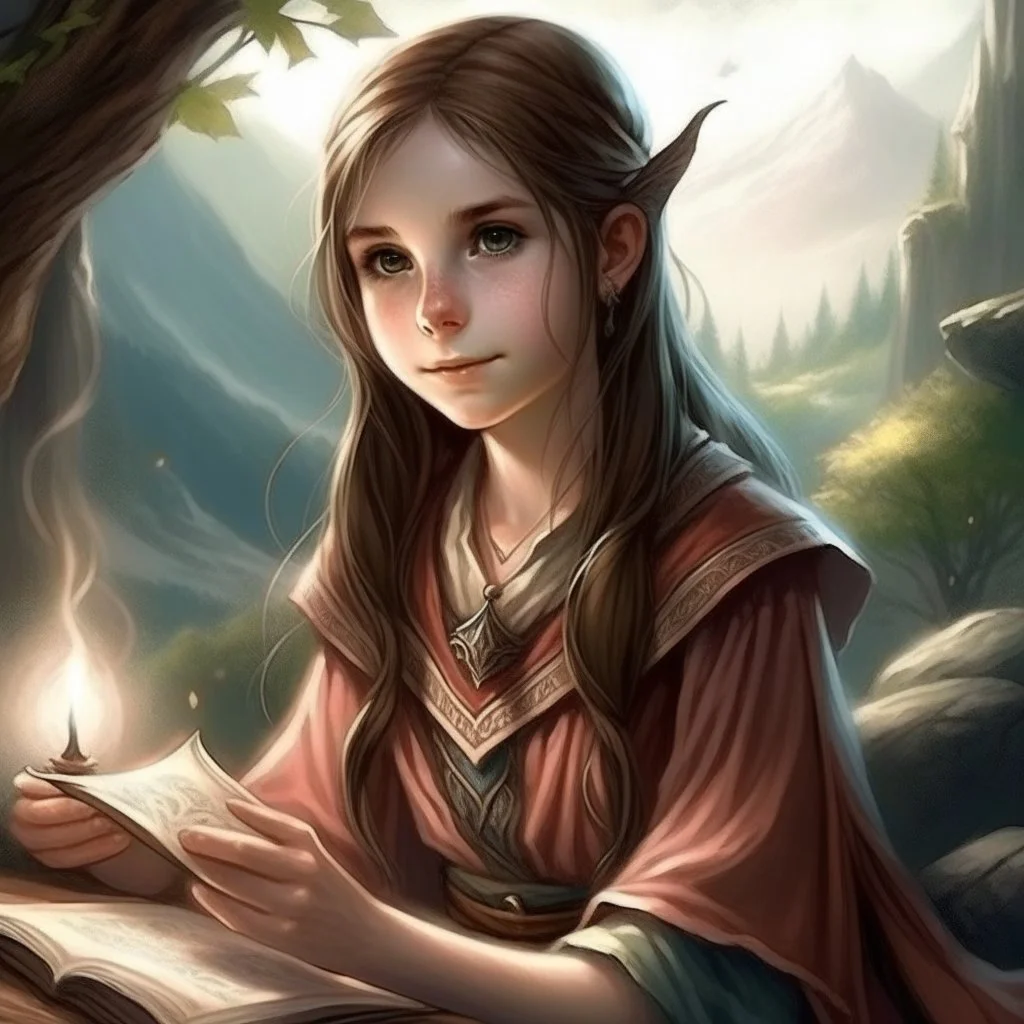 pretty girl, sorcerer, aged 13, fantasy, eldrich, skyrim, elder scrolls