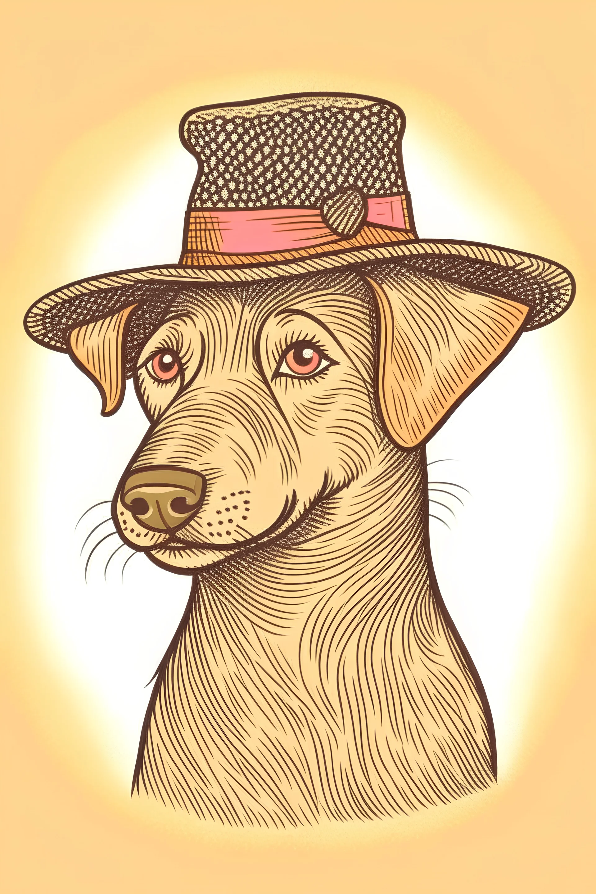 You can draw a dog with a hat.