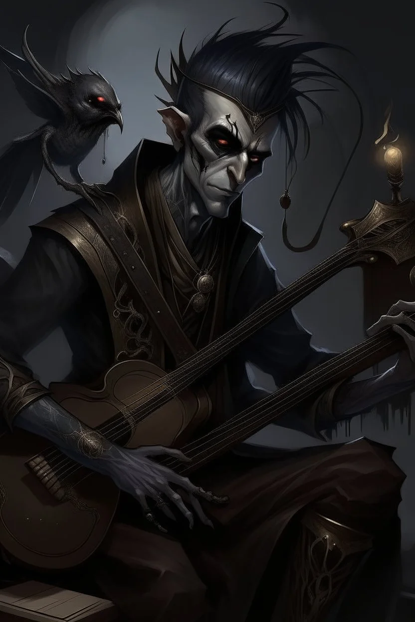 A dark trickster that controls musical instruments and people's souls