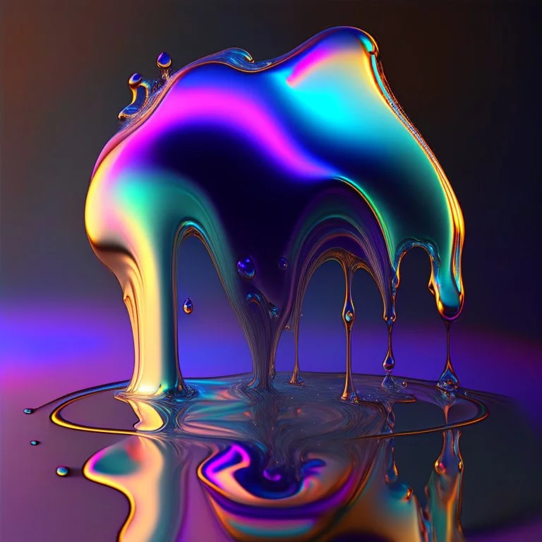 iridescent liquid