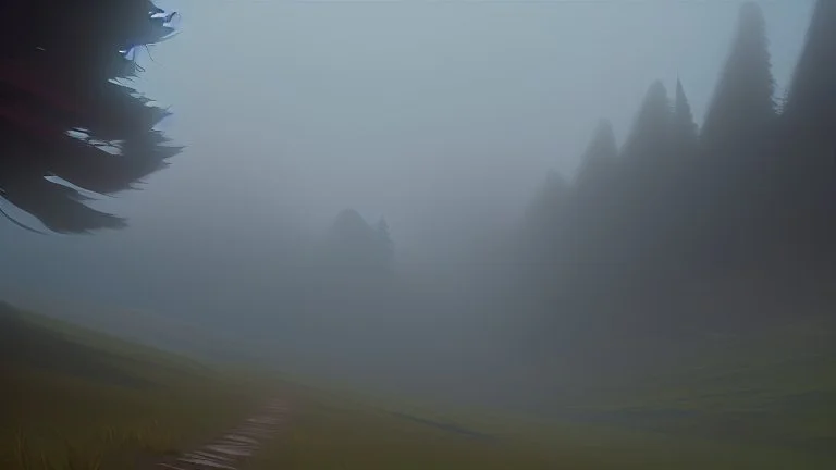 trail through the misty mountains