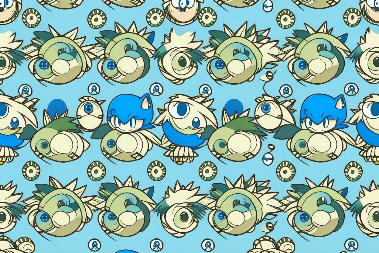 SONIC HEDGEHOG theme PATTERN