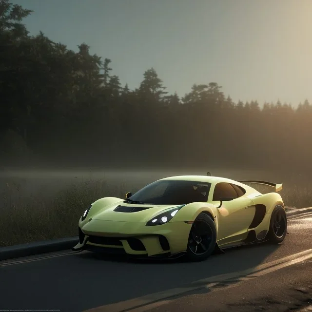 photo of a ultra realistic,hyper car, dramatic light, pale sunrise, cinematic lighting, battered, low angle, trending on artstation, 4k, hyper realistic, focused, extreme details, unreal engine 5, cinematic, masterpiece, art by studio ghibli, intricate artwork by john william turner