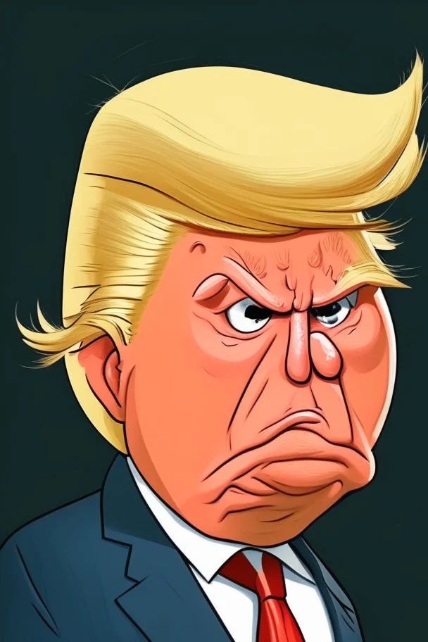 Donald Trump Former President of the United States r ,cartoon 2d