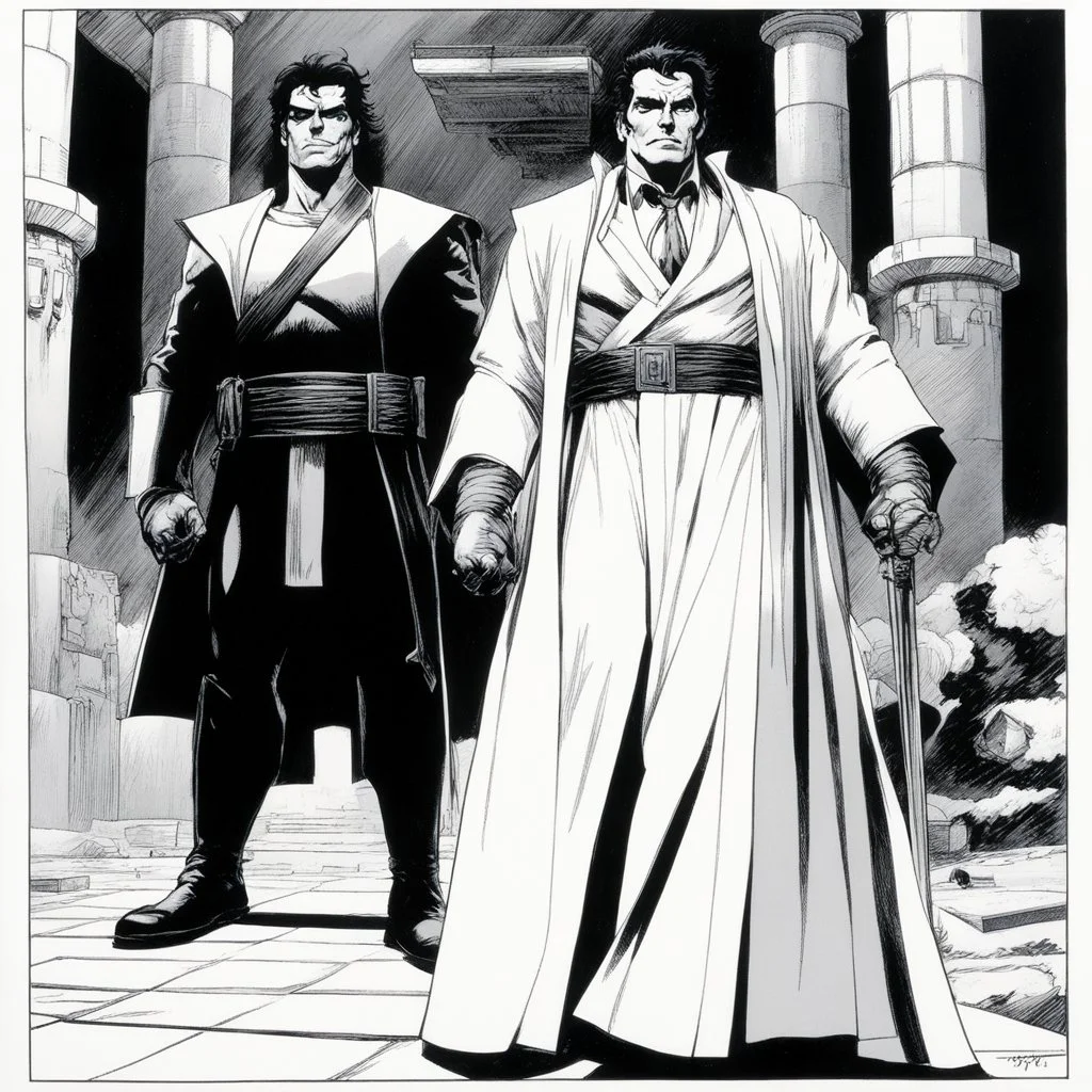 #5 Original Art by Howard Chaykin (Vortex Comic, 1988): The next day, when Pashhur released him from the stocks, Jeremiah said to him, 'The Lord’s name for you is not Pashhur, but Terror on Every Side