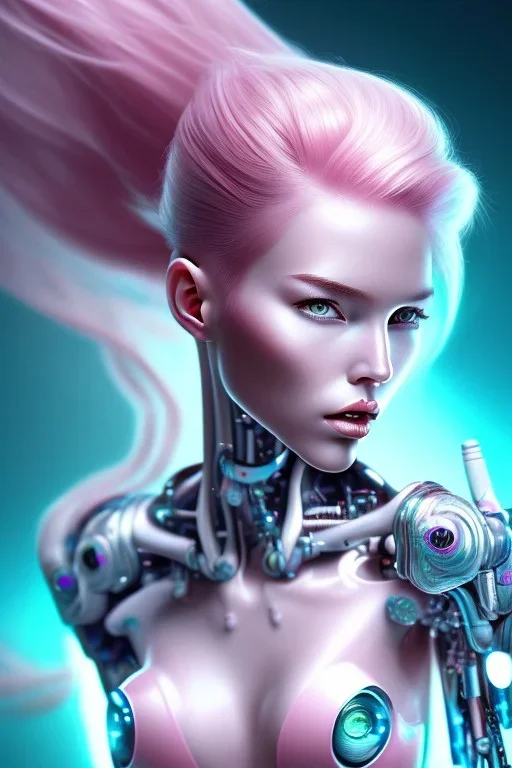 cyborg, pink hair, sexy, perfekt, real, dream