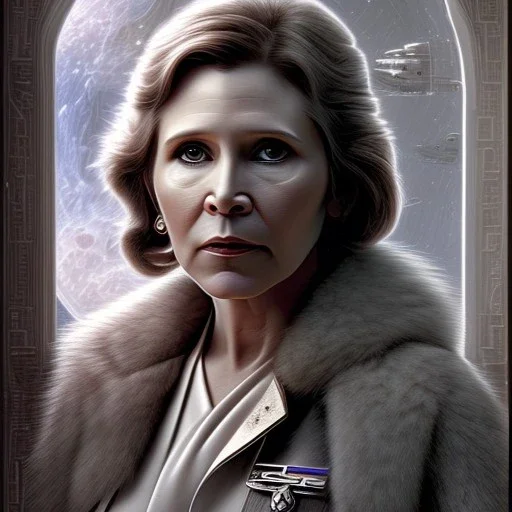 old carrie fisher embracing harrison ford, waist up portrait, photorealistic faces, intricate, oil on canvas, masterpiece, expert, insanely detailed, 4k resolution, cinematic smooth, intricate detail , soft smooth lighting, soft pastel colors,