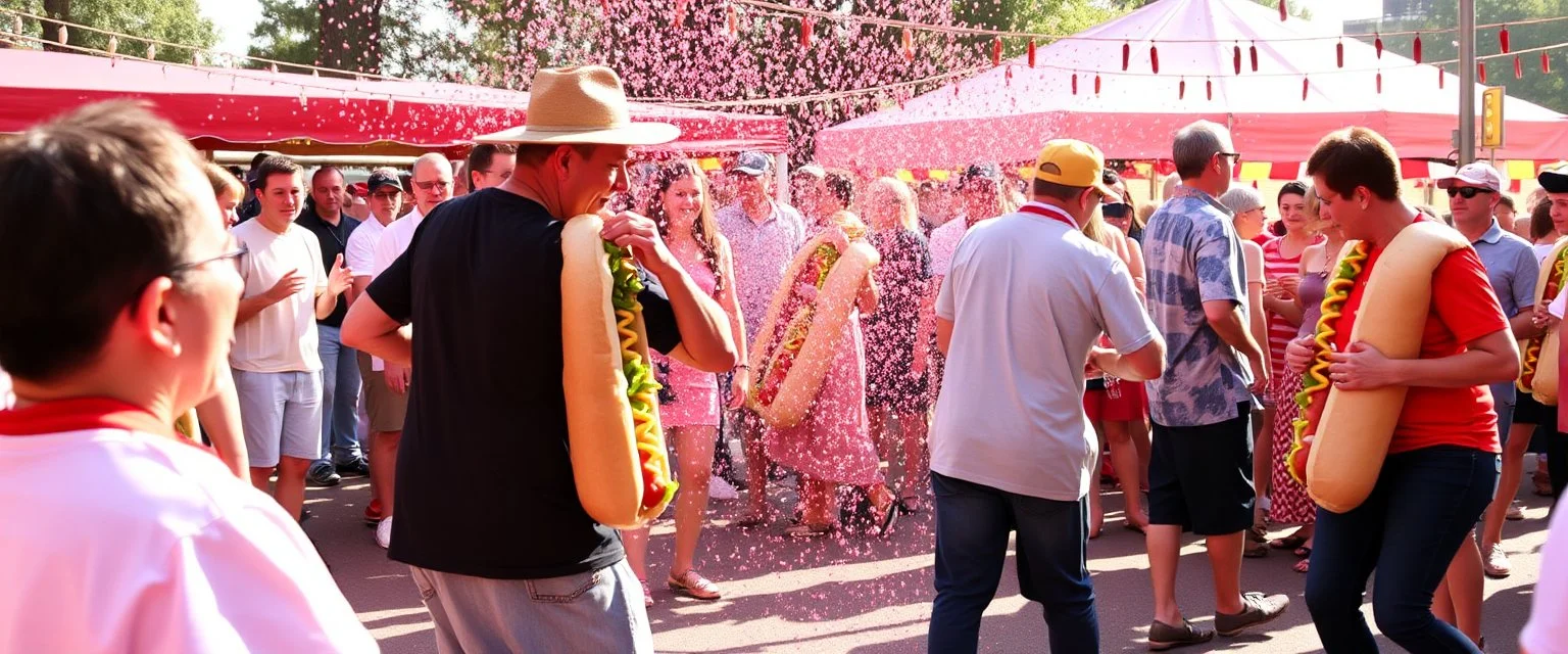 hot dog festival hot dog limbo dance