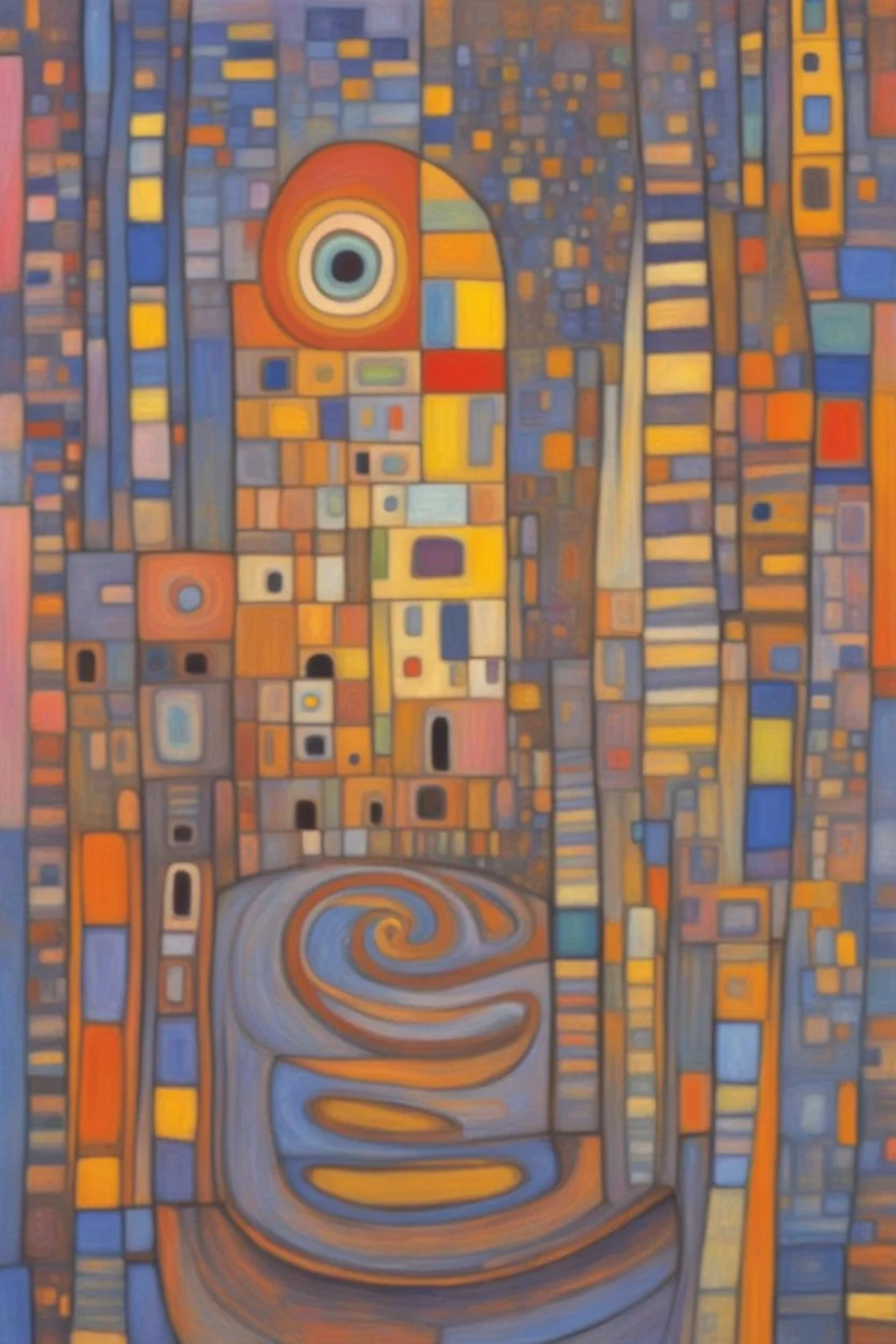 letting go of the existential grip; Hundertwasser; Klimt; dazzling; pastel palette